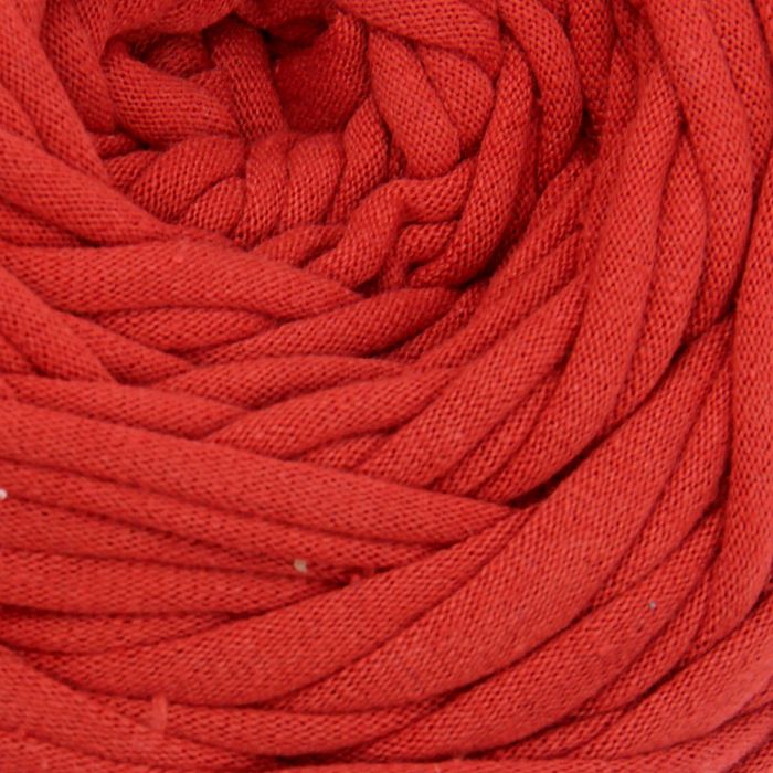 Пряжа трикотажная широкая 50м/160гр, ширина нити 7-9 мм (160 терракот)