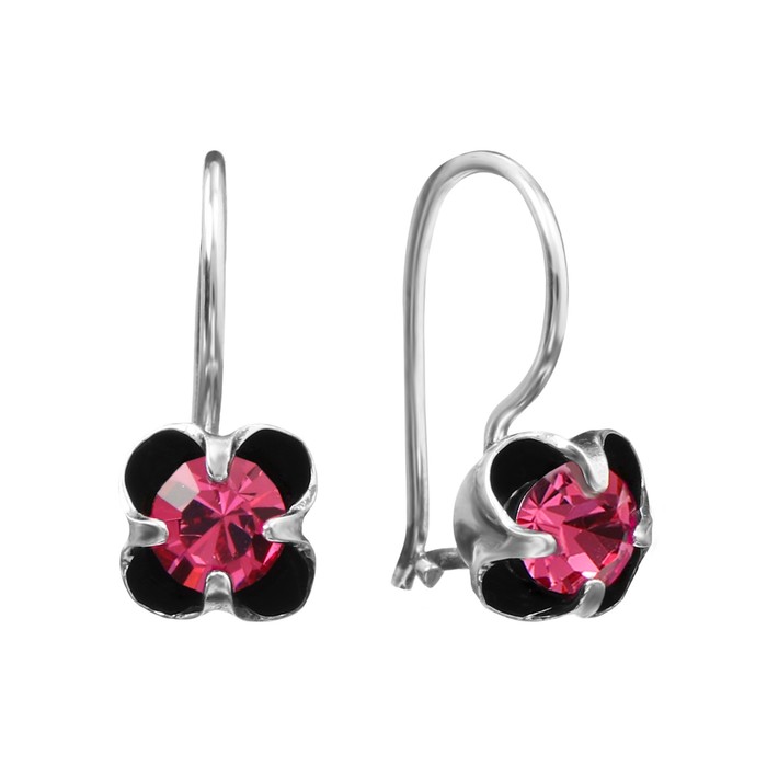 

Серьги детские "Классика", мини-ромашка, посеребрение с оксидированием, цвет МИКС