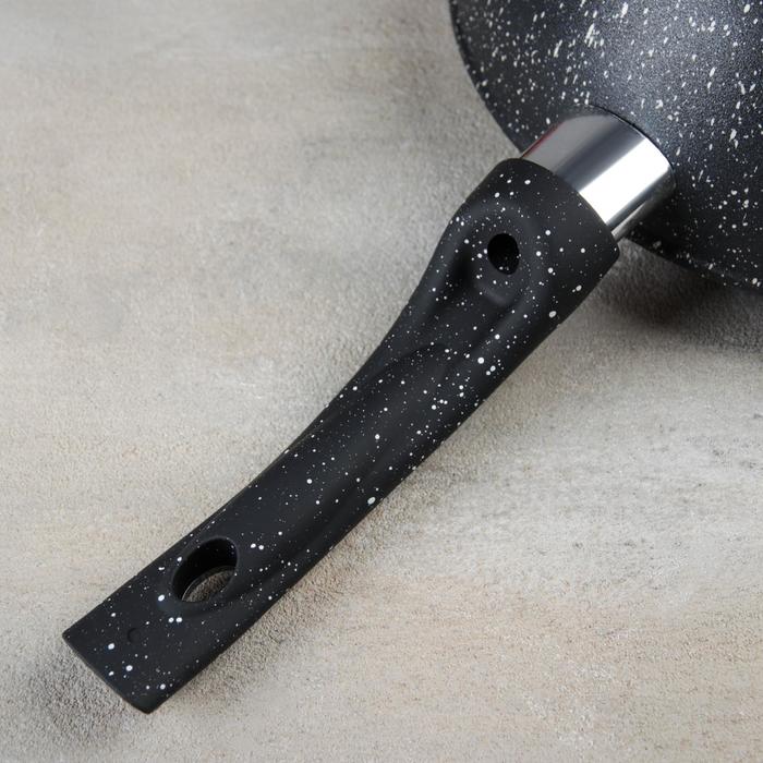 Сотейник d=26 см, h=6 см, с пластиковой ручкой, без крышки