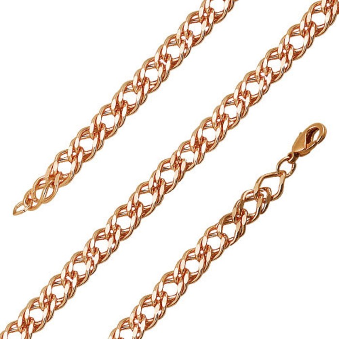 Браслет позолота "Ромб двойной", 20 размер