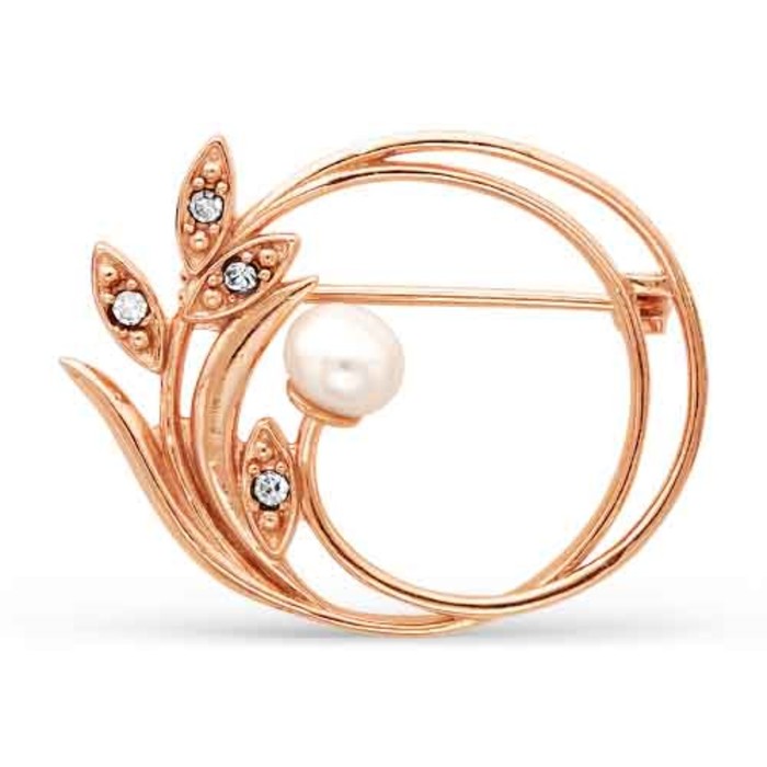 Брошь "Абстракция", позолота