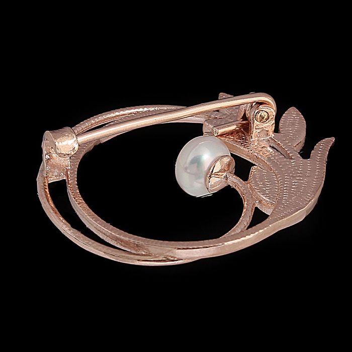 Брошь "Абстракция", позолота