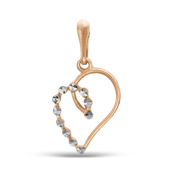 Подвеска "Сердечко", позолота