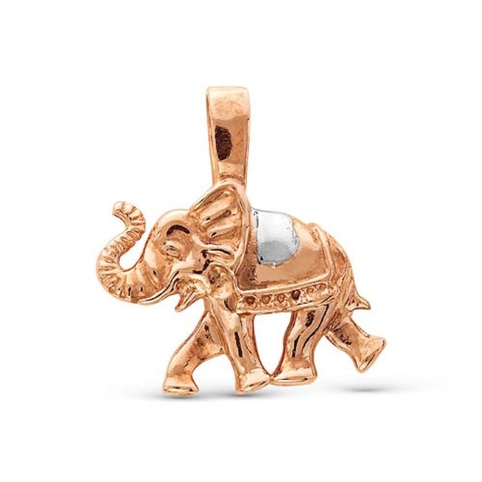 Подвеска "Слон", позолота