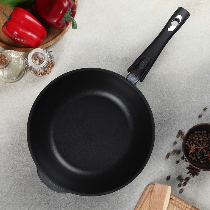 Сотейник 26 см "Классик", h=6 см, со съемной ручкой