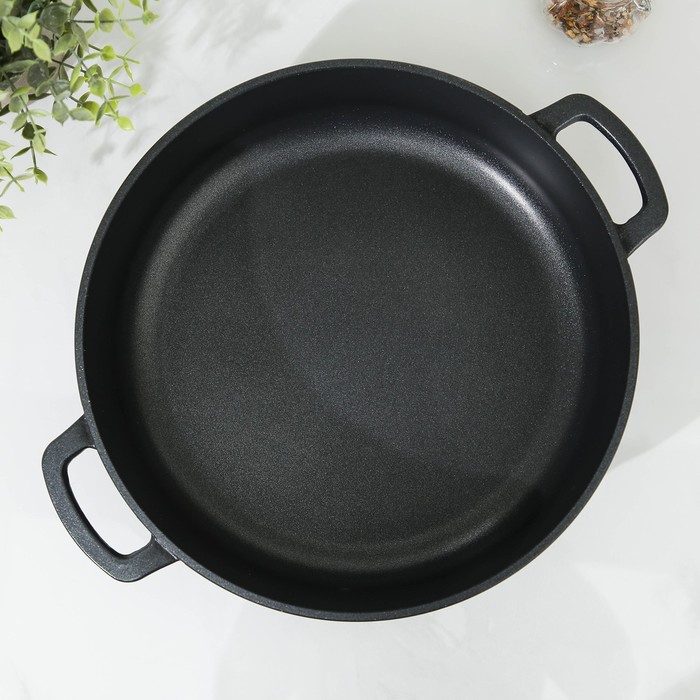 Жаровня 28 cм "Классик", стеклянная крышка