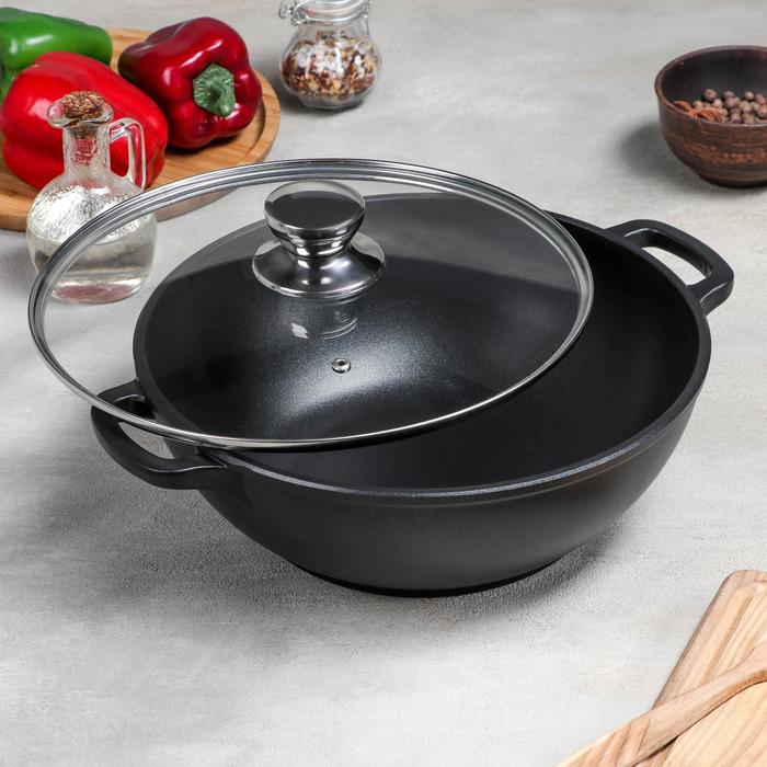 Казан 4 л, d=28 см, h=10 см, с крышкой