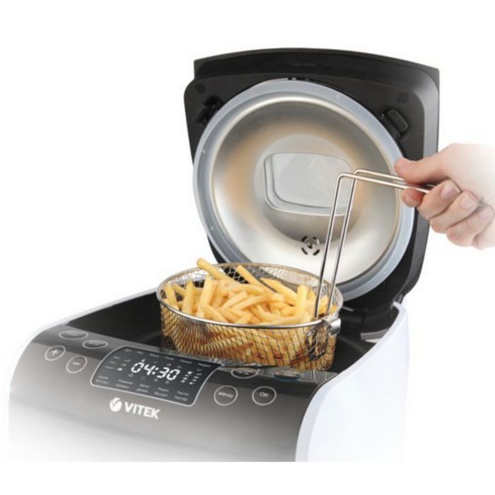 Мультиварка Vitek VT4209BW, 1700 Вт, 5 л, 20 авт.прог, 3D нагрев, мультиповар, отлож старт