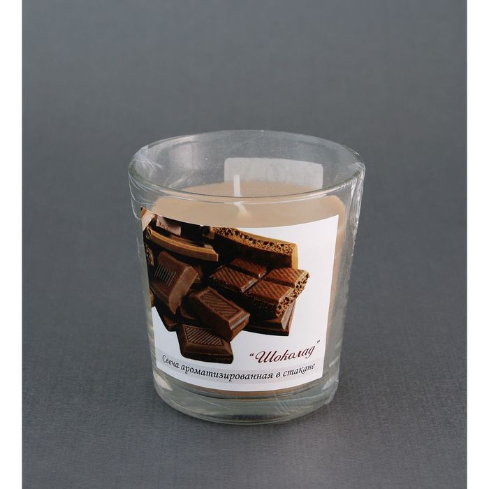 Свеча ароматизированная в стакане «Шоколад»