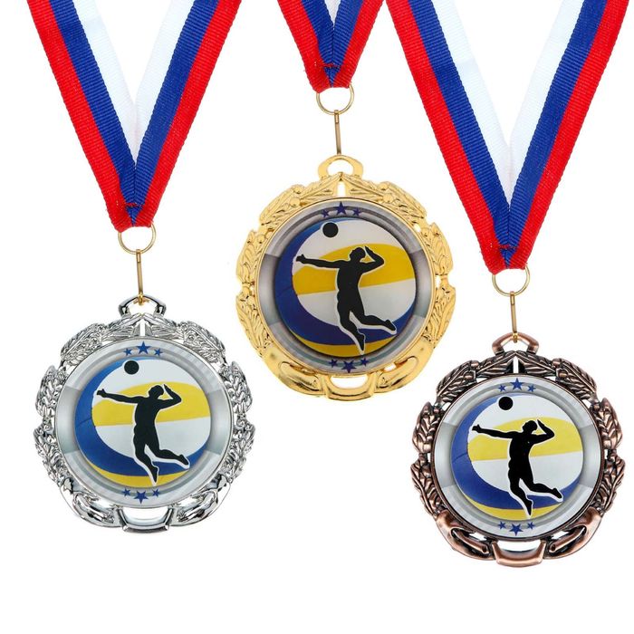 Медаль тематическая 045 "Волейбол" бронза