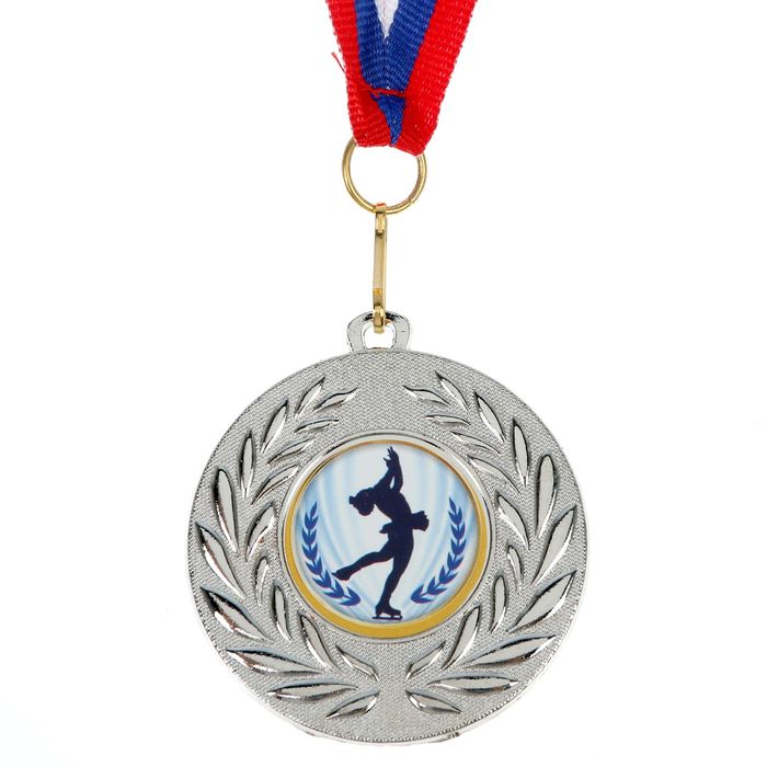 Медаль тематическая 076 "Фигурное катание"серебро