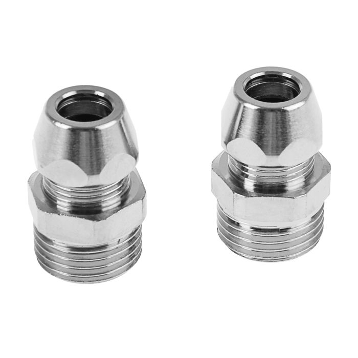 Переходник для жесткой подводки GF, 1/2" х 3/8" с конусом, наружная резьба