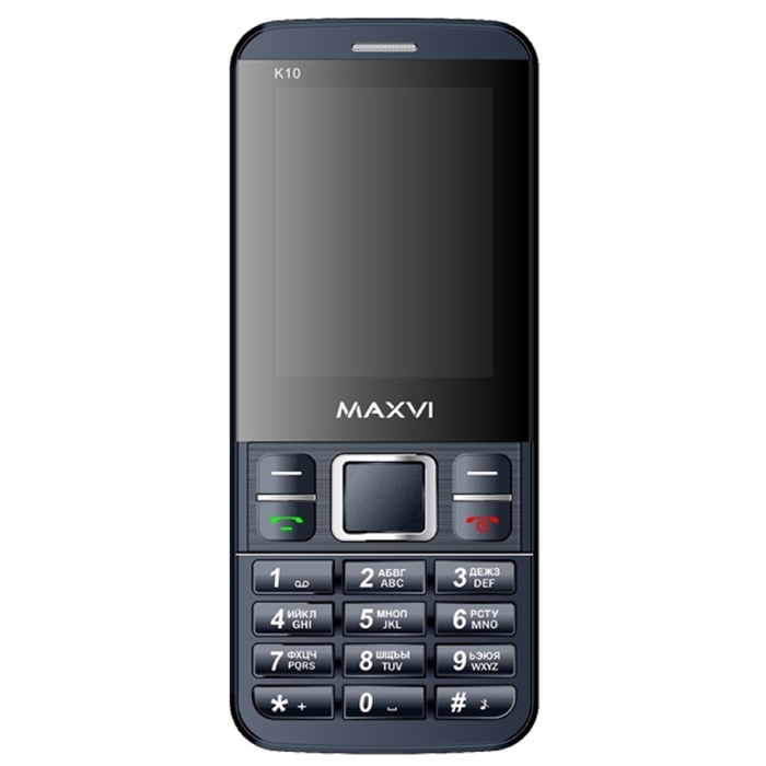 Мобильный телефон Maxvi K10, тёмно-синий