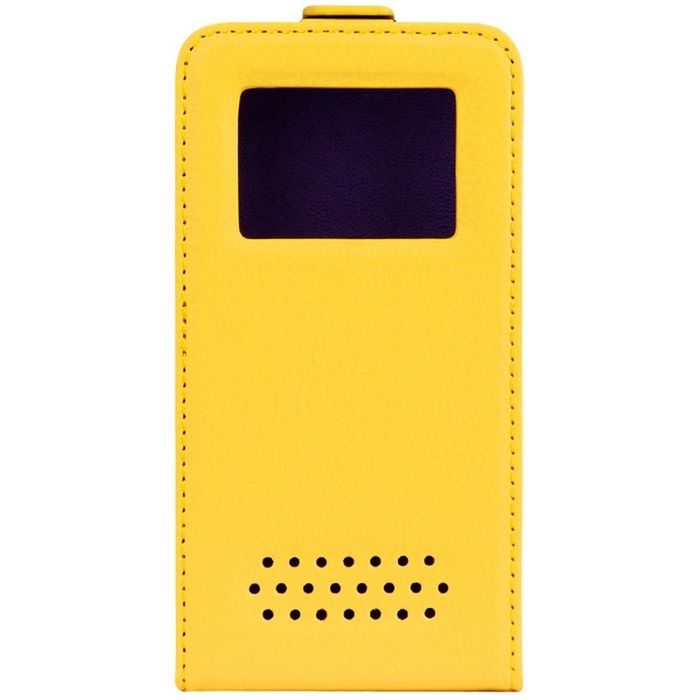 Чехол InterStep NEXT флипкейс 4,0-4,7" желтый (130х68х10)
