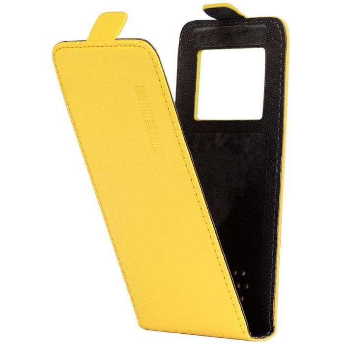 Чехол InterStep NEXT флипкейс 4,0-4,7" желтый (130х68х10)