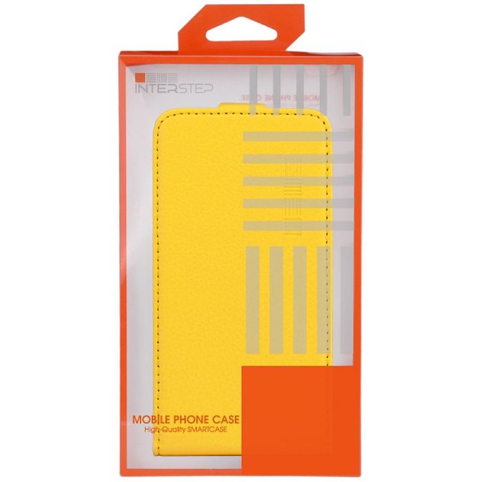 Чехол InterStep NEXT флипкейс 5,0-5,2" желтый (144х77х9)