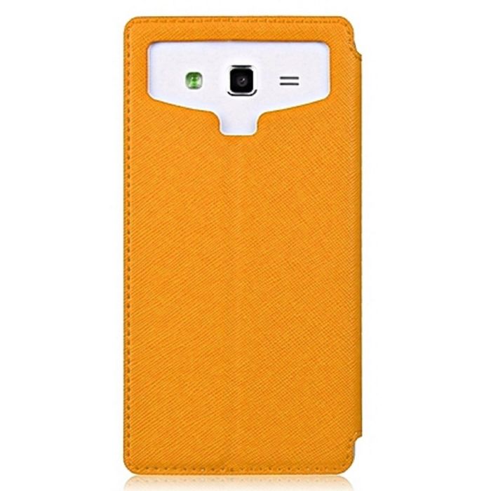 Чехол Partner Book-case 4,5", оранжевый (размер 7*13.5 см)