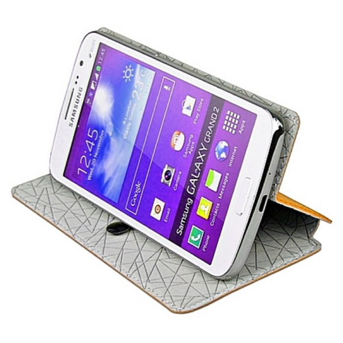 Чехол Partner Book-case 4,5", оранжевый (размер 7*13.5 см)