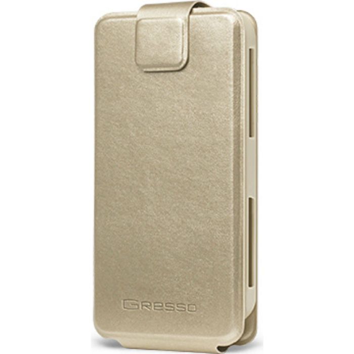 Чехол GRESSO Норман, вертикальный (4,5-4,8") золотой