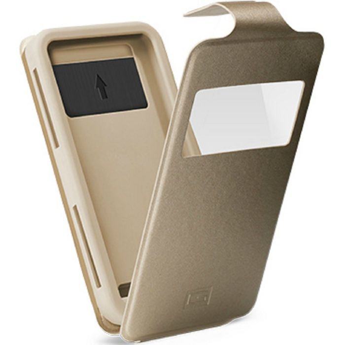 Чехол GRESSO Норман, вертикальный (4,5-4,8") золотой