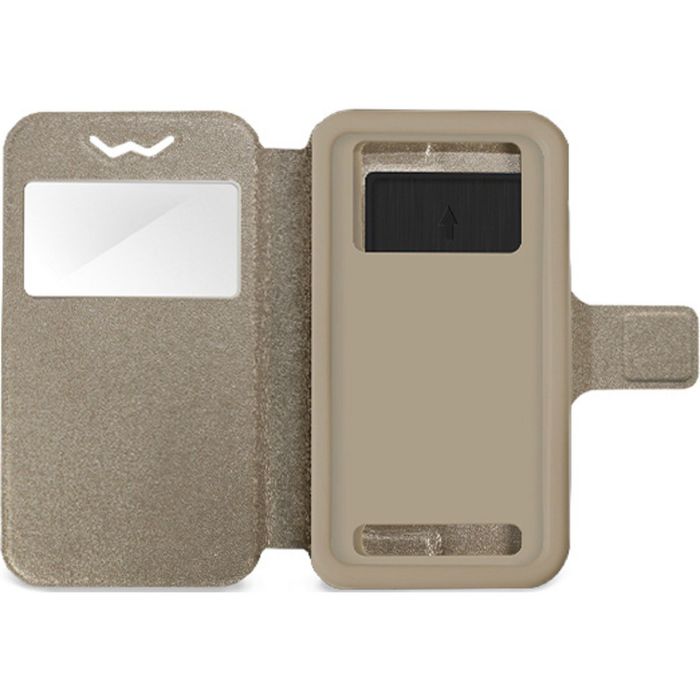 Чехол GRESSO Норман, горизонтальный (4,9-5,2") золотой