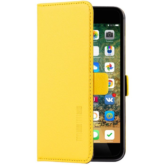 Чехол InterStep NEXT книжка 4,0-4,7" желтый (130х68х10)