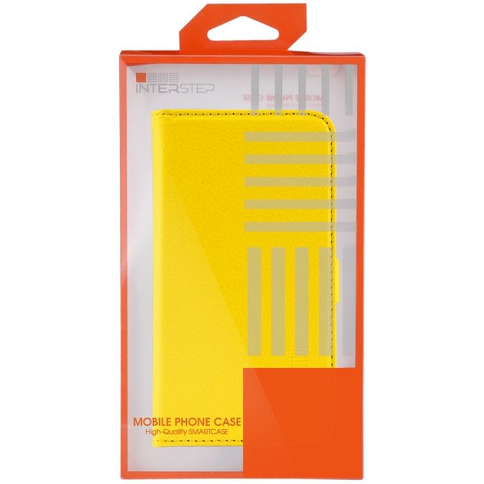 Чехол InterStep NEXT книжка 4,0-4,7" желтый (130х68х10)