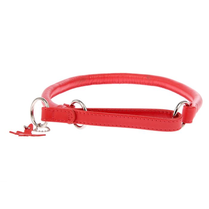 Ошейник-удавка CoLLaR Glomour, 65 х 1,3 см, красный
