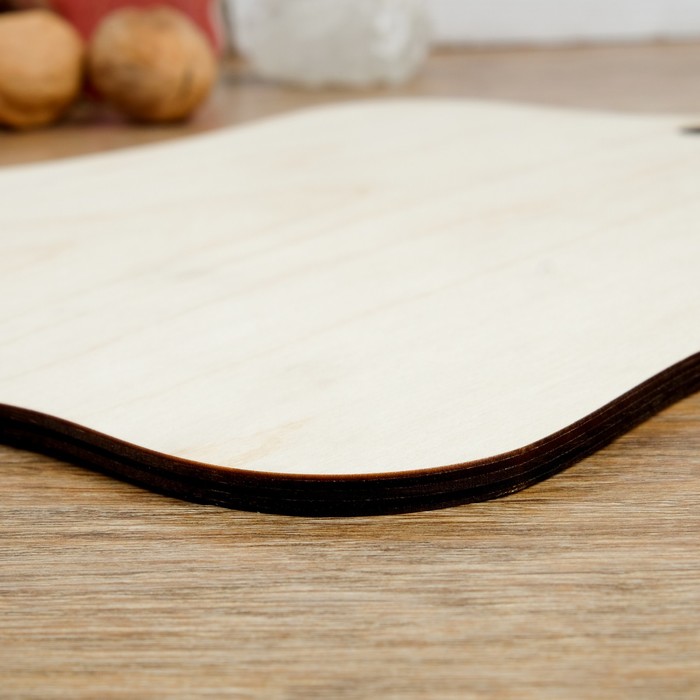 Доска разделочная фанера 250*300 без ручки