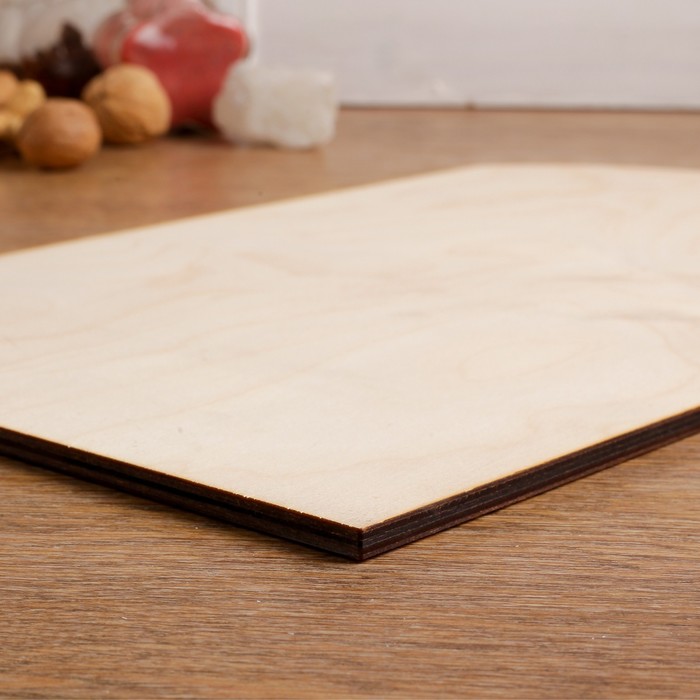 Доска разделочная фанера 250*400 без ручки