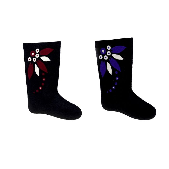 Валенки женские черные, ов "Аделия", (р. 38 (26)