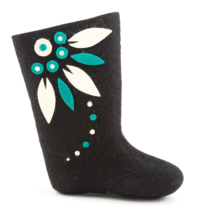 Валенки женские черные, ов "Аделия", (р. 40 (28)