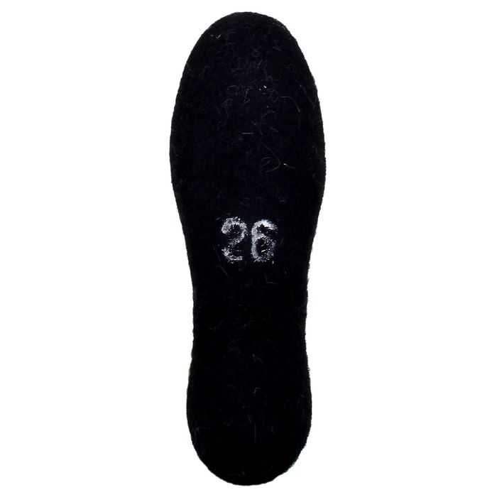 Валенки женские чёрные "Бомбошки", опушка МИКС, размер 37 (25)