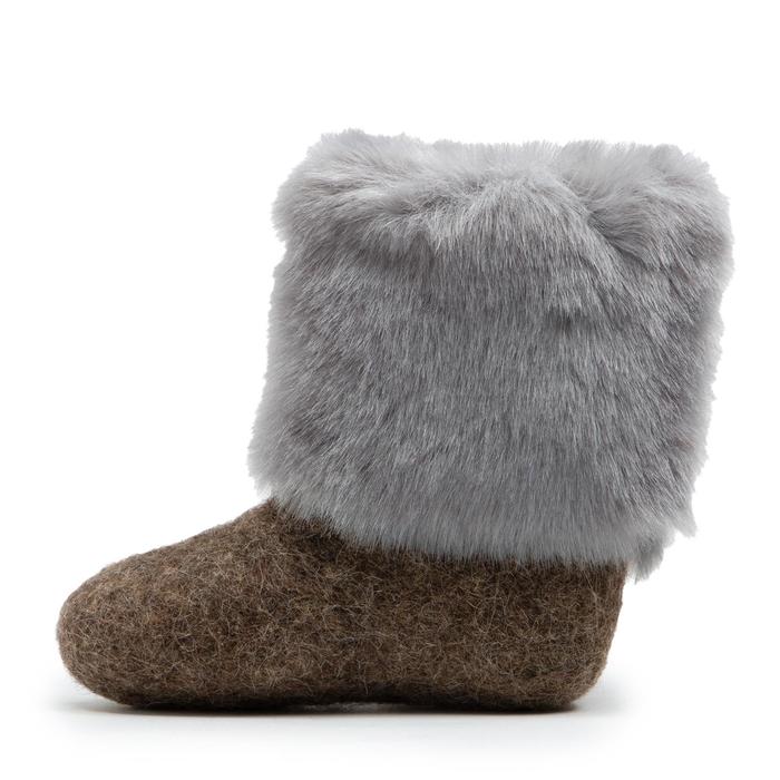 Валенки детские серые, "Бомбошки" , (р. 29 (17)