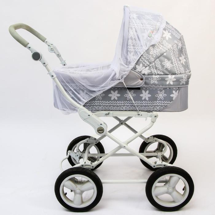 Москитная сетка на коляску универсальная, цвет белый, 80х140 см