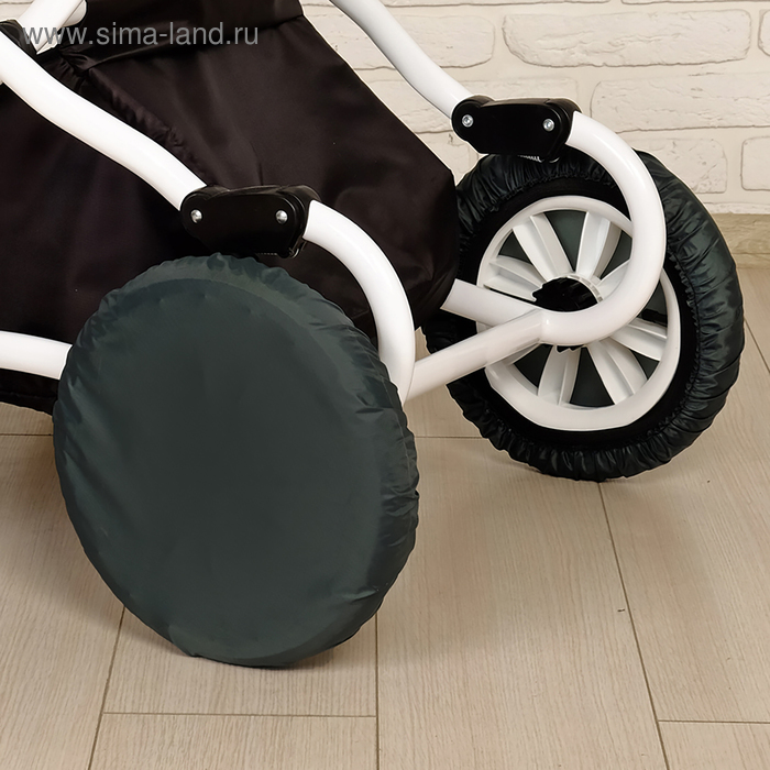 фото Чехлы на колёса детской коляски, набор 4 шт., полиэстер, цвета микс berry