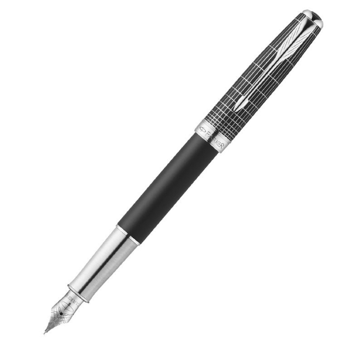 Ручка перьевая Parker Sonnet F536 Contort Black Cisele (1930256) (F)
