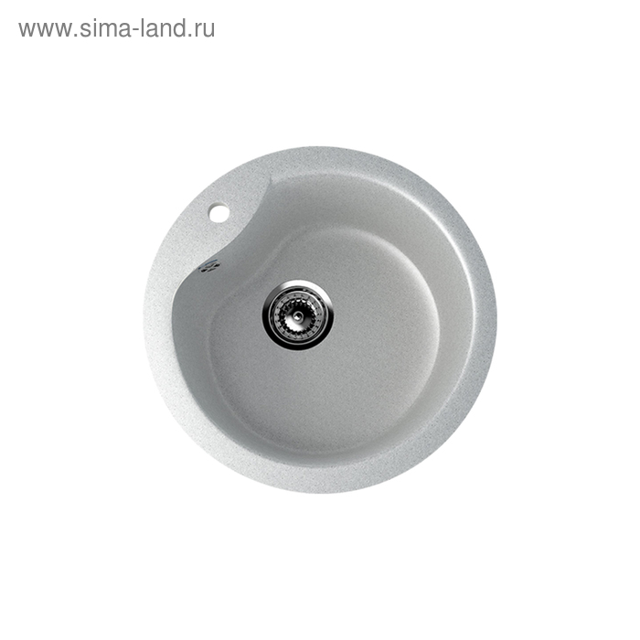 Мойка кухонная Ulgran U102-310, d=480 мм, цвет серый мойка кухонная иверия d 480 мм цвет жемчужный