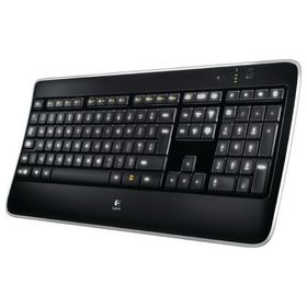 

Клавиатура Logitech K800, беспроводная, подсветка, аккумуляторная, 108 клавиш, USB, чёрная