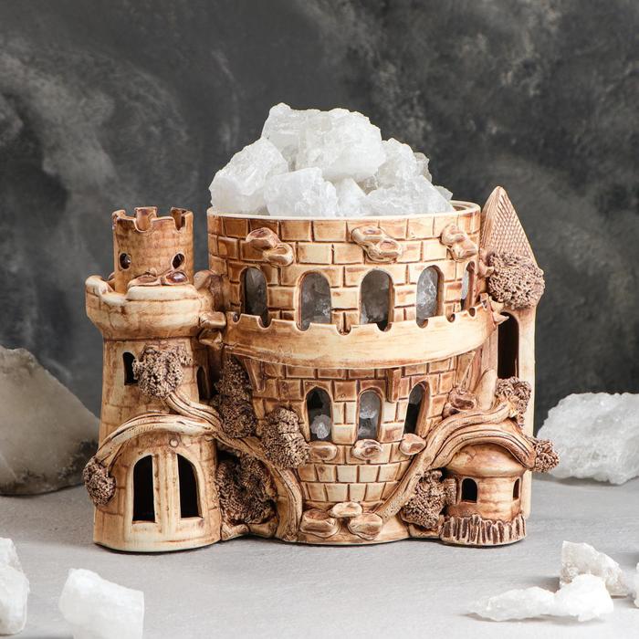 Светильник соляной "Замок" малый, керамическое основание, 2-3 кг