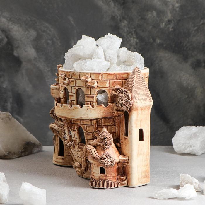 Светильник соляной "Замок" малый, керамическое основание, 2-3 кг