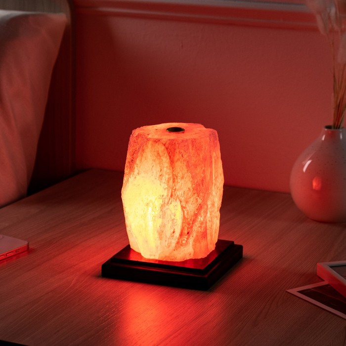 фото Соляная лампа "пламя арома", 15 см, 2-3 кг ваше здоровье