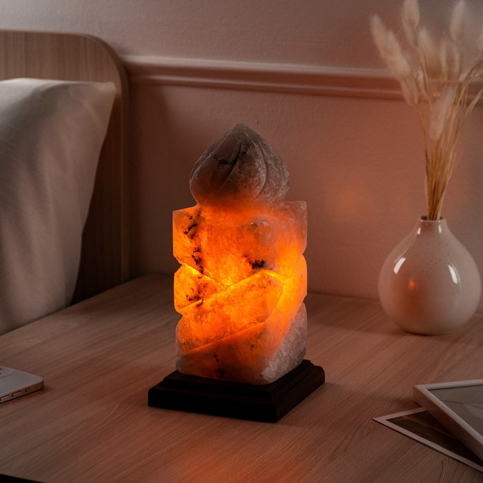 фото Соляная лампа "свеча", цельный кристалл, 26 см, 3-4 кг ваше здоровье