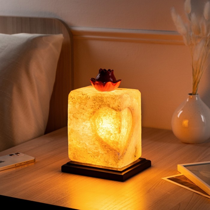 фото Соляная лампа "аромат любви", 17 см, 3-4 кг ваше здоровье