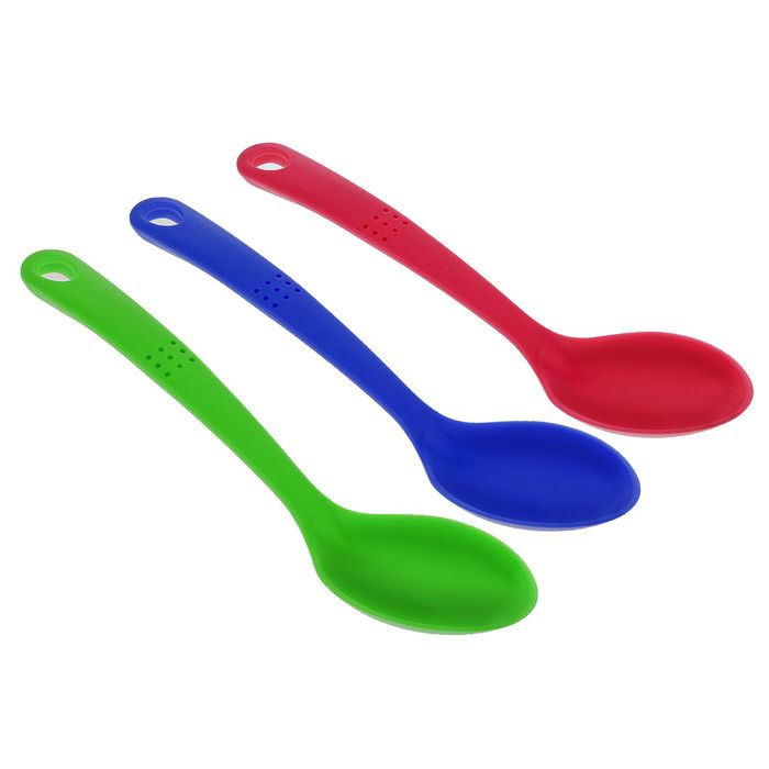 Ложка гарнирная 28х6,5 см "Точки", цвета МИКС