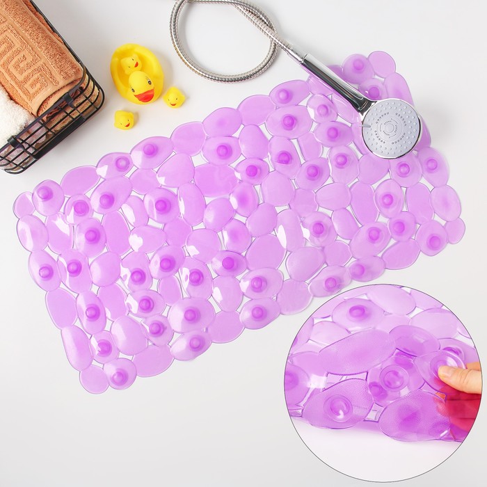 SPA-коврик для ванны "Крупная галька", цвет МИКС