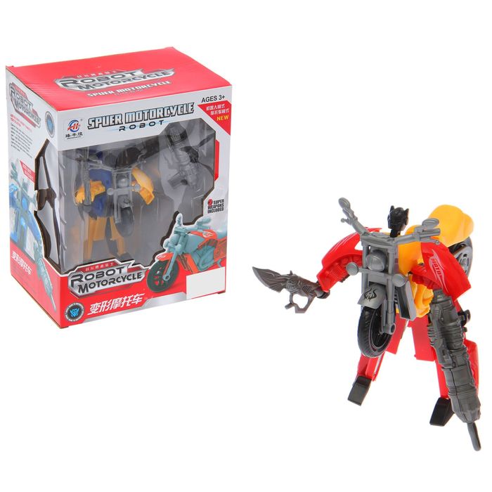 Робот-трансформер «Мотобот», цвета МИКС