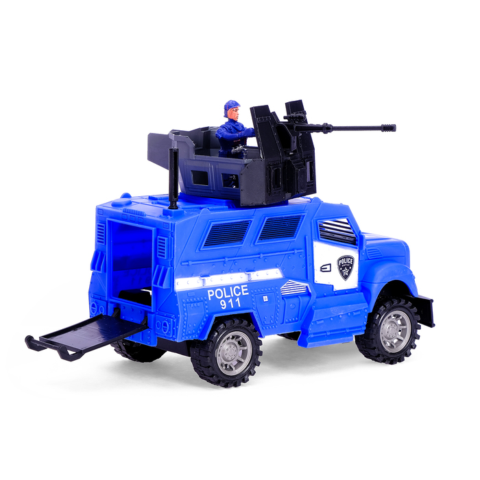 Машина инерционная "Полицейский броневик", световые и звуковые эффекты