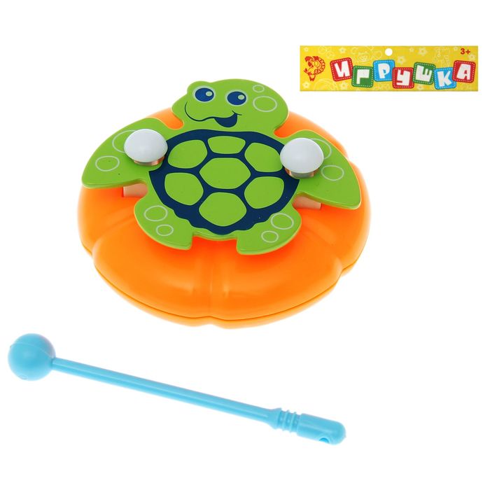 Игрушка музыкальная металлофон "Черепашка", цвета МИКС