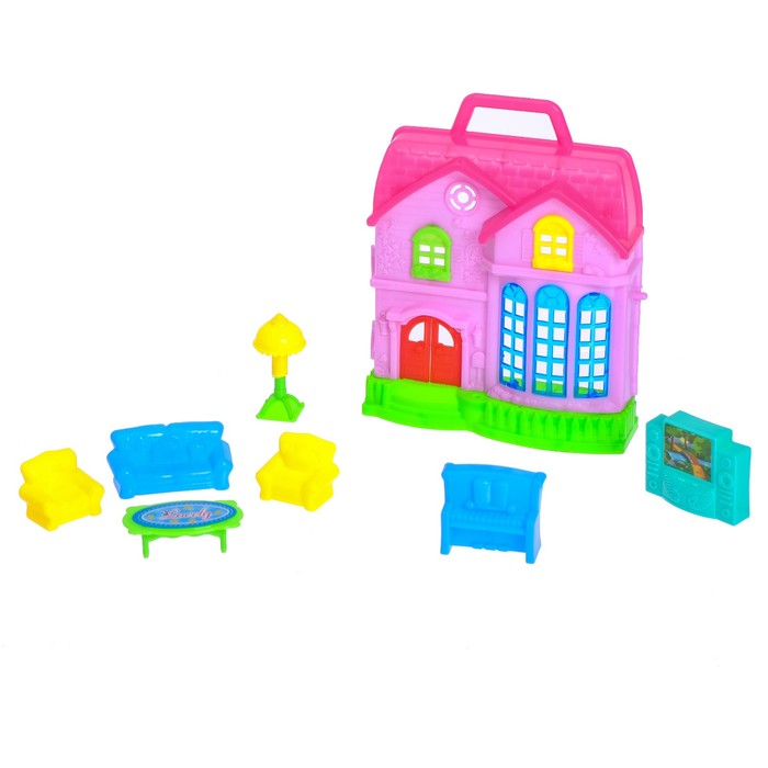 Дом для кукол, с аксессуарами, МИКС